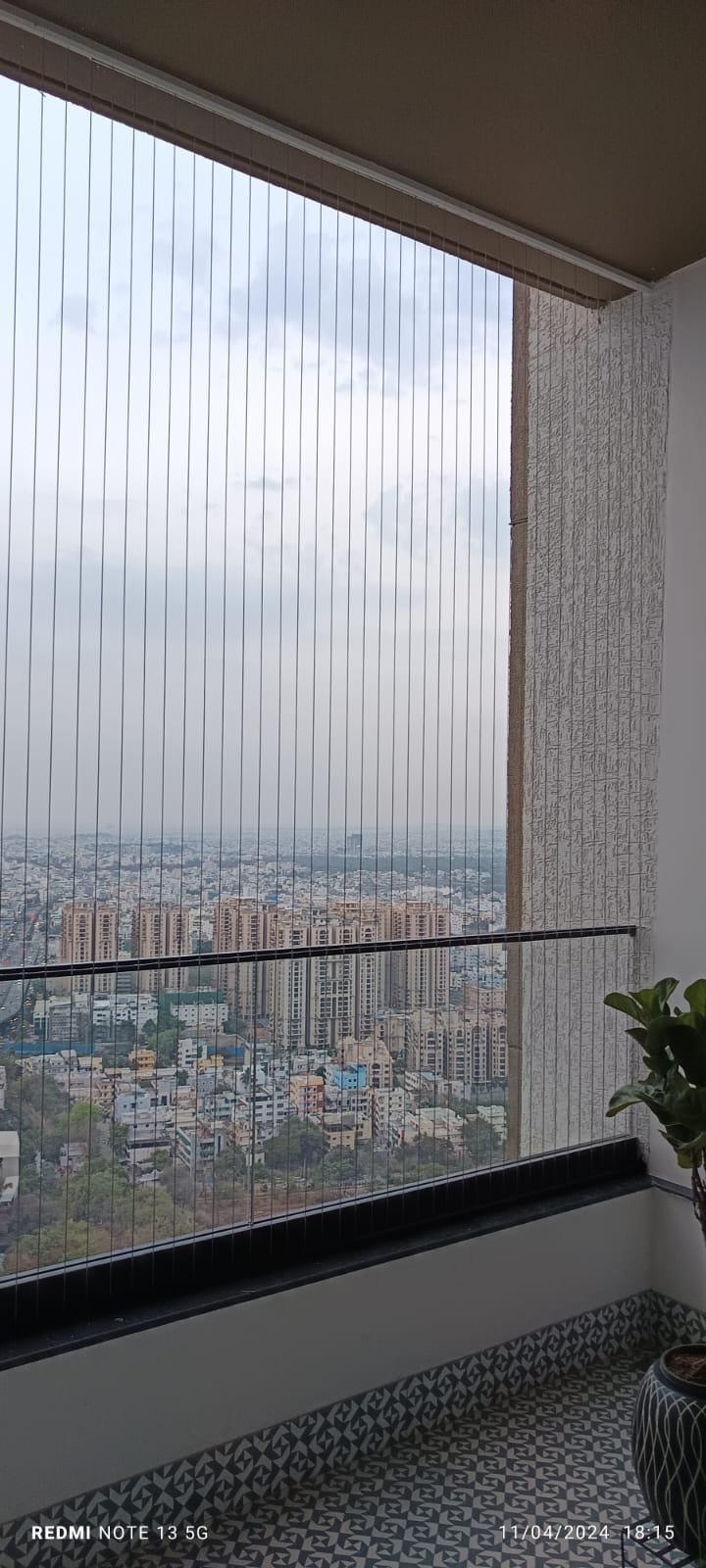 Invisible Grill Installation in Dhanori